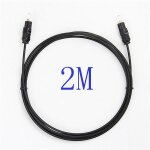 Cordon de cable à fibre optique audio toslink spdif numérique plaqué or 2 m Cordon de cable à fibre optique audio toslink spdif numérique plaqué or 2 m