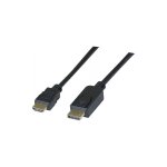 Cordon displayport 1. 2 vers hdmi 1. 4 noir - 2 mtres