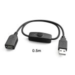 Cordon d'extension usb 0. 5 avec interrupteur on / off, 2. 0 / 1m, cordon de synchronisation de données, ... Cordon d'extension usb 0. 5 avec interrupteur on / off, 2. 0 / 1m, cordon de synchronisation de données, ...