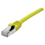 Cordon patch rj45 ftp cat 6 lsoh snagless jaune - 1m