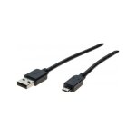 Cordon usb 2. 0 type a / micro b noir - 1, 0 m