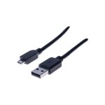 Cordon usb 2. 0 type a / micro a noir - 1, 8 m