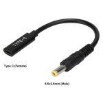 Coreparts mbxusbc - co0005 changeur de genre de c�ble usb c 5. 5 x 2. 5 mm noir