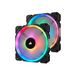Corsair ll series ll140 rgb dual light loop - ventilateur chssis - 140 mm - blanc, bleu, jaune, rouge, ...