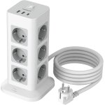 Gouts et couleurstour multiprise parafoudre avec 12 sortie ac avec 3 usb, prise multiple avec interrupteur, ...
