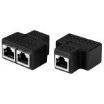 Coupleur rj45, 2pcs repartiteur cable ethernet 1  2 rpartiteur, connecteur rj45 cat7, cat6, cat5, cat5e ...