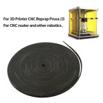 Courroie de synchronisation pour imprimante 3d, caoutchouc renforcé en fibre de verre 6mm 2gt, accessoire ... Courroie de synchronisation pour imprimante 3d, caoutchouc renforcé en fibre de verre 6mm 2gt, accessoire ...