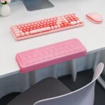 Coussin de coude en l pour bord de bureau antid�rapant 300 x 105 mm rose yonis