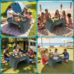 Coussin de lecture gonflable, table de lit pour la lecture, table portable pour ordinateur portable pour ...