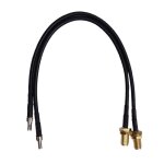Crc9 male (ts5) to female adapter cable black 20cm for external antenna compatible with huawei e5180 ...