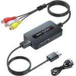 Cvbs convertisseur de câble rca vers hdmi composite pour n64 / wii / ps2 / xbox avec sortie rca mâle ... Cvbs convertisseur de câble rca vers hdmi composite pour n64 / wii / ps2 / xbox avec sortie rca mâle ...