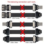 Cy cyfpv connecteur usb - c prise angle vers le haut adaptateur de c�ble usb c adaptateur usb c c�ble ...