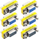 Db9 connecteur rs - 232 9 broches mle a mle / femelle a femelle adaptateur de coupleur de cble, 6 ...