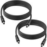 Dc to dc cable, 2 groups 6ft 18awg dc power extension cable dc 5. 5mm x 2. 1mm male to male power adapter ...