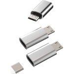 Dda - lot de 3 adaptateurs usb c vers micro usb mle - compatible avec samsung huawei google xiaomi galaxy ...