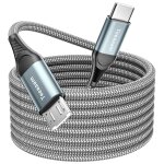 Dda - cble usb c vers micro usb de 8 m, usb de type c vers micro en nylon tress pour android, compatible ...