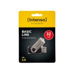 Intenso basic line - cl usb - 32 go - usb 2. 0 - argent noir