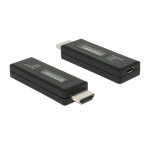 Delock 63327 changeur de genre de c�ble hdmi - a 19 pin usb type micro - b noir