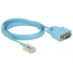 Delock 63341 c�ble s�rie bleu 1 m db - 9 rj - 45