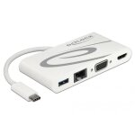 Delock 87731 station d'accueil usb 3. 2 gen 1 (3. 1 gen 1) type - c gris, blanc