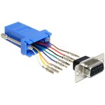 Delock - adaptateur s�rie - rj - 45 (f) pour db - 9 (f) - bleu