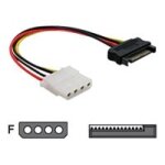 Delock - c�ble d'alimentation - alimentation sata (m) pour alimentation interne 4 plots (f) - 12 cm