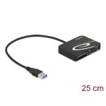 Delock lecteur pour cartes de m�moire xqd / sd / micro sd + port usb type - a