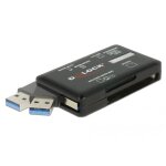 Delock lecteur de carte superspeed usb 5 gbps pour cartes de m�moire cf / sd / micro sd / ms / m2 / xd ...