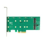 Delock pci express card > 2 x internal m. 2 key b with raid - contr�leur de stockage - m. 2 card - profil ...