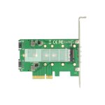 Delock pci express card > 3 x m. 2 slot - contrôleur de stockage - m. 2 - m. 2 card / sata 6gb / s - ... Delock pci express card > 3 x m. 2 slot - contrôleur de stockage - m. 2 - m. 2 card / sata 6gb / s - ...