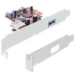 Delock pci express card - adaptateur usb - pcie 2. 0 - usb, usb 2. 0, usb 3. 0 - 2 ports
