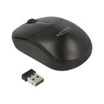 Delock - souris - droitiers et gauchers - optique - 3 boutons - sans fil - 2. 4 ghz - rcepteur sans ...