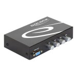 Delock switch vga 4 port with audio manual - commutateur moniteur / audio - 4 x vga / audio - de bureau ...