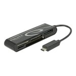 Delock usb 2. 0 card reader usb type - c male 5 slots - lecteur de carte - tout - en - un (multi - format) ...