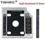 Demi - aluminium 9. 5 mm - botier pour disque dur ssd sata 3. 0, adaptateur optibay 2. 5   pour ordinateur ...