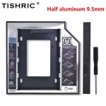 Demi - aluminium 9. 5 mm - botier pour disque dur ssd sata 3. 0, adaptateur optibay 2. 5   pour ordinateur ...