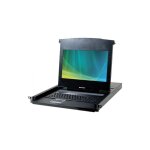 Dexlan console lcd 18, 5  1080p full hd 4p kvm vga / usb + cble
