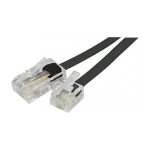 Dexlan cordon t¿l¿phonique rj11 vers rj45 10 m noir Dexlan cordon t¿l¿phonique rj11 vers rj45 10 m noir