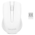 Dicota comfort - souris - droitiers et gauchers - optique - 3 boutons - sans fil - 2. 4 ghz - r�cepteur ...