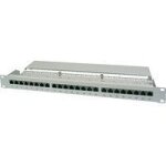 Digitus 19  panneau de brassage, cat. 5e, 24 ports rj45, gris