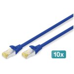 Digitus c�ble de brassage cat 6a s / ftp, 10 pi�ces