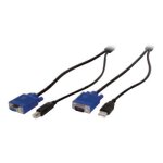 Digitus - c�ble clavier / vid�o / souris (kvm) - usb, hd - 15 (vga) (m) pour hd - 15 (vga), usb type ...