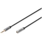 Digitus c�ble d'extension audio, jack m�le 3, 5 mm vers jack femelle 3, 5 mm