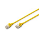 Digitus c�ble pacth cat 6a f - ftp slim cu, lszh 30cm jaune