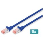 Digitus cat 6 s / ftp c�ble patch, 5 pi�ces