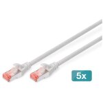 Digitus cat 6 s / ftp c�ble patch, 5 pi�ces