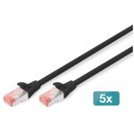 Digitus cat 6 s / ftp c�ble patch, 5 pi�ces