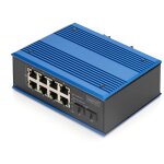 Digitus commutateur industriel 8 + 2 ports gigabit ethernet poe