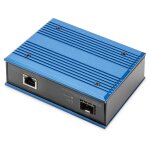 Digitus convertisseur de m�dia industriel 10 / 100 / 1000base - tx (poe) vers 1000base - fx