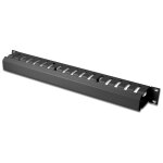 Digitus dn - 97617 - panneau d'agencement de cbles de rack - noir, ral 9005 - 1u - 19